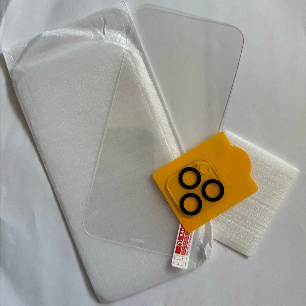 Clear Screen Protector with Yellow Installation Kit